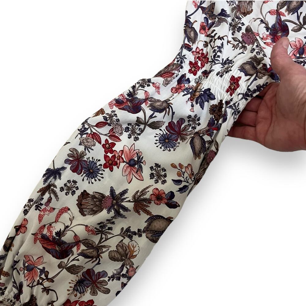 Umgee boho floral long sleeve tunic dress - Picture 5 of 7